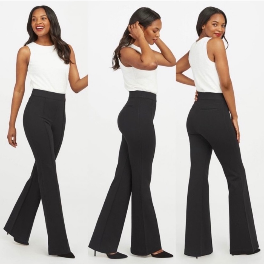 Spanx, perfect black pant high rise flare